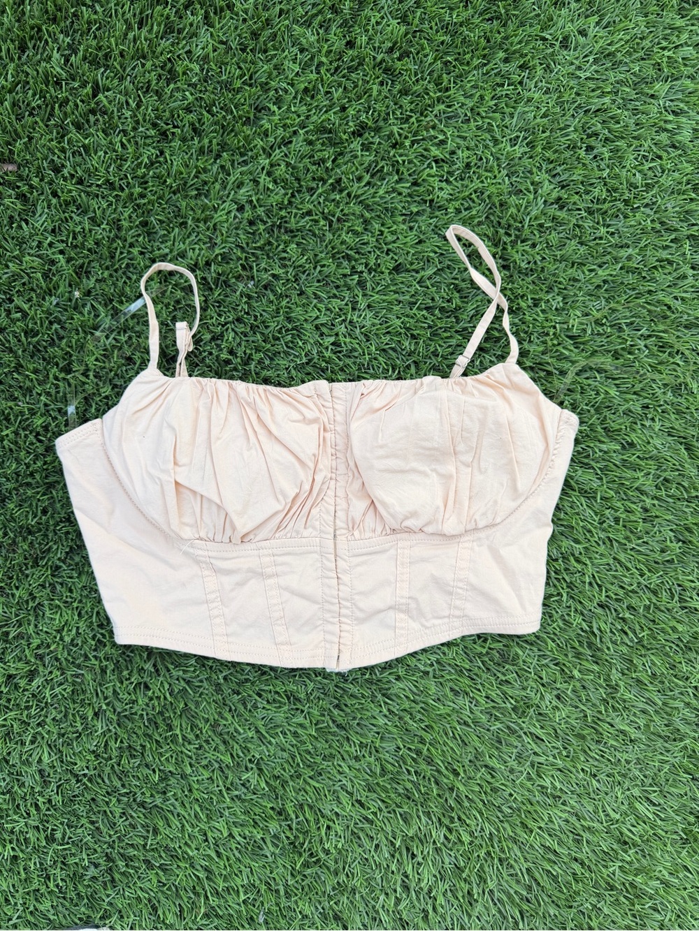 Women’s Blush Crop Bustier Top - Unbranded